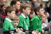 3 June 2015; Young fans look on during Republic of Ireland squad training. Republic of Ireland Squad Training, Aviva Stadium, Lansdowne Road, Dublin. Picture credit: David Maher / SPORTSFILE