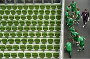 4 June 2015; A view as the Republic of Ireland players wait in the tunnel area before the start of the second half. Training Match, Republic of Ireland v Northern Ireland. Aviva Stadium, Lansdowne Road, Dublin. Picture credit: David Maher / SPORTSFILE