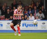 28 July 2008; Anthony Stokes, Sunderland, shoots to score his side's second goal. Pre-season friendly, Cobh Ramblers v Sunderland, Turners Cross, Cork. Picture credit: David Maher / SPORTSFILE