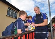 29 July 2008; Felipe Contepomi signs autographs after a Leinster Training Session. Tullamore Rugby Club, Tullamore, Co. Offaly. Picture credit: Pat Murphy / SPORTSFILE