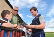 29 July 2008; Gordon D'Arcy signs autographs after a Leinster Training Session. Tullamore Rugby Club, Tullamore, Co. Offaly. Picture credit: Pat Murphy / SPORTSFILE