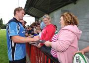 29 July 2008; Jamie Heaslip signs autographs after a Leinster Training Session. Tullamore Rugby Club, Tullamore, Co. Offaly. Picture credit: Pat Murphy / SPORTSFILE