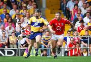 27 July 2008; Niall Gilligan, Clare, in action against Diarmuid O'Sullivan, Cork. GAA Hurling All-Ireland Senior Championship Quarter-Final, Cork v Clare, Semple Stadium, Thurles, Co. Tipperary. Picture credit: Dáire Brennan / SPORTSFILE