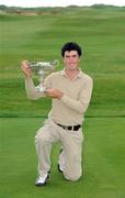 30 July 2008; Niall Kearney, Royal Dublin Golf Club, with the South of Ireland Open Championship Trophy. South of Ireland Open Championship Final, Lahinch Golf Club, Lahinch, Co. Clare. Picture credit: Matt Browne / SPORTSFILE