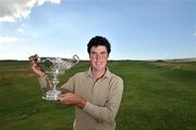 30 July 2008; Niall Kearney, Royal Dublin Golf Club, with the South of Ireland Open Championship Trophy. South of Ireland Open Championship Final, Lahinch Golf Club, Lahinch, Co. Clare. Picture credit: Matt Browne / SPORTSFILE