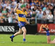 30 July 2008; Colin Ryan, Clare, celebrates after scoring the second goal of the game. Bord Gais Munster GAA Hurling U21 Championship Final, Clare v Tipperary. Cusack Park, Ennis, Co. Clare. Picture credit: Matt Browne / SPORTSFILE