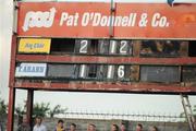 30 July 2008; The scoreboard at the end of the game. Bord Gais Munster GAA Hurling U21 Championship Final, Clare v Tipperary, Cusack Park, Ennis, Co. Clare. Picture credit: Matt Browne / SPORTSFILE