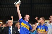 30 July 2008; Tipperary captain Seamus Hennessy lifts the cup. Bord Gais Munster GAA Hurling U21 Championship Final, Clare v Tipperary, Cusack Park, Ennis, Co. Clare. Picture credit: Matt Browne / SPORTSFILE