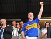 30 July 2008; Tipperary captain Seamus Hennessy before being presented with the cup. Bord Gais Munster GAA Hurling U21 Championship Final, Clare v Tipperary, Cusack Park, Ennis, Co. Clare. Picture credit: Matt Browne / SPORTSFILE