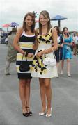 31 July 2008; Misha McNulty and Anastasia Dolan, from Galway, during Ladies Day at the Galway Racing Festival. Galway Racing Festival, Ballybrit, Co. Galway. Picture credit: Stephen McCarthy / SPORTSFILE