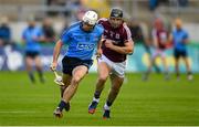 6 June 2015; Darragh O'Connell, Dublin, in action against David Collins, Galway. Leinster GAA Hurling Senior Championship Quarter-Final Replay, Dublin v Galway. O'Connor Park, Tullamore, Co. Offaly. Picture credit: Stephen McCarthy / SPORTSFILE