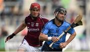 6 June 2015; Danny Sutcliffe, Dublin, in action against Jonathan Glynn, Galway. Leinster GAA Hurling Senior Championship Quarter-Final Replay, Dublin v Galway. O'Connor Park, Tullamore, Co. Offaly. Picture credit: Stephen McCarthy / SPORTSFILE