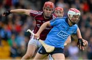 6 June 2015; Cian O'Callaghan, Dublin, in action against Jonathan Glynn, Galway. Leinster GAA Hurling Senior Championship Quarter-Final Replay, Dublin v Galway. O'Connor Park, Tullamore, Co. Offaly. Picture credit: Piaras Ó Mídheach / SPORTSFILE