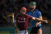 6 June 2015; Joe Canning, Galway, in action against Chris Crummy, Dublin. Leinster GAA Hurling Senior Championship Quarter-Final Replay, Dublin v Galway. O'Connor Park, Tullamore, Co. Offaly. Picture credit: Stephen McCarthy / SPORTSFILE