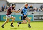 6 June 2015; Ryan O'Dwyer, Dublin, in action against Aidan Harte, Galway. Leinster GAA Hurling Senior Championship Quarter-Final Replay, Dublin v Galway. O'Connor Park, Tullamore, Co. Offaly. Picture credit: Piaras Ó Mídheach / SPORTSFILE