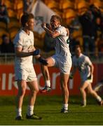 6 June 2015; Tommy Moolick, Kildare, celebrates after scoring his side's equalising point late in the game. Leinster GAA Football Senior Championship Quarter-Final, Kildare v Laois. O'Connor Park, Tullamore, Co. Offaly. Picture credit: Stephen McCarthy / SPORTSFILE