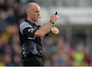 6 June 2015; Referee Cormac Reilly. Leinster GAA Football Senior Championship Quarter-Final, Kildare v Laois. O'Connor Park, Tullamore, Co. Offaly. Picture credit: Piaras Ó Mídheach / SPORTSFILE