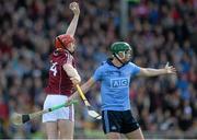 6 June 2015; Galway's Joe Canning and Michael Carton remonstrate with referee Brian Gavin. Leinster GAA Hurling Senior Championship Quarter-Final Replay, Dublin v Galway. O'Connor Park, Tullamore, Co. Offaly. Picture credit: Piaras Ó Mídheach / SPORTSFILE