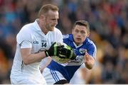 6 June 2015; Alan Smith, Kildare, in action against Robbie Kehoe, Laois. Leinster GAA Football Senior Championship Quarter-Final, Kildare v Laois. O'Connor Park, Tullamore, Co. Offaly. Picture credit: Piaras Ó Mídheach / SPORTSFILE
