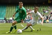 7 June 2015; Aiden McGeady, Republic of Ireland, in action against Gary Cahill, England. Three International Friendly, Republic of Ireland v England. Aviva Stadium, Lansdowne Road, Dublin. Picture credit: David Maher / SPORTSFILE