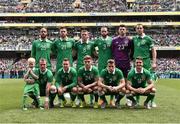 7 June 2015; The Republic of Ireland team. Three International Friendly, Republic of Ireland v England. Aviva Stadium, Lansdowne Road, Dublin. Picture credit: David Maher / SPORTSFILE