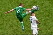 7 June 2015; James McCarthy, Republic of Ireland, in action against Jack Wilshere, England. Three International Friendly, Republic of Ireland v England. Aviva Stadium, Lansdowne Road, Dublin. Picture credit: Ramsey Cardy / SPORTSFILE