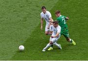 7 June 2015; Jack Wilshere, England, in action against Jeff Hendrick, Republic of Ireland. Three International Friendly, Republic of Ireland v England. Aviva Stadium, Lansdowne Road, Dublin. Picture credit: Ramsey Cardy / SPORTSFILE