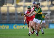 6 June 2015; John Egan, Kerry, in action against Niall Ferris, Derry. Christy Ring Cup Final, Kerry v Derry. Croke Park, Dublin. Picture credit: Matt Browne / SPORTSFILE