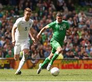 7 June 2015; Jonathan Walters, Republic of Ireland, in action against Gary Cahill, England. Three International Friendly, Republic of Ireland v England. Aviva Stadium, Lansdowne Road, Dublin. Photo by Sportsfile