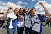 7 June 2015; Waterford supporters, from left, Mairead Wall, Kelly McGrath, Kerry McGrath and Aileen Wall, from Ballymacarberry, Co. Waterford, ahead of the game. Munster GAA Hurling Senior Championship Semi-Final, Waterford v Cork. Semple Stadium, Thurles, Co. Tipperary. Picture credit: Stephen McCarthy / SPORTSFILE