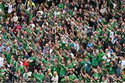 7 June 2015; Republic of Ireland supporters during the second half. Three International Friendly, Republic of Ireland v England. Aviva Stadium, Lansdowne Road, Dublin. Picture credit: Ramsey Cardy / SPORTSFILE