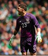 7 June 2015; Keiren Westwood, Republic of Ireland, shouts instructions to his team mates. Three International Friendly, Republic of Ireland v England. Aviva Stadium, Lansdowne Road, Dublin. Picture credit: Seb Daly / SPORTSFILE