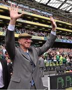 7 June 2015; Former Republic of Ireland manager Jack Charlton is introduced to the crowd before the game. Three International Friendly, Republic of Ireland v England. Aviva Stadium, Lansdowne Road, Dublin. Picture credit: David Maher / SPORTSFILE