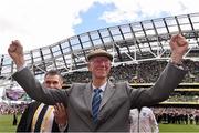 7 June 2015; Former Republic of Ireland manager Jack Charlton is introduced to the crowd before the game. Three International Friendly, Republic of Ireland v England. Aviva Stadium, Lansdowne Road, Dublin. Picture credit: David Maher / SPORTSFILE