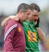 7 June 2015; Westmeath's Shane Power leaves the field after picking up an injury during the warm-up and did not start the game. Leinster GAA Hurling Senior Championship Quarter-Final, Westmeath v Wexford. Cusack Park, Mullingar, Co. Westmeath. Picture credit: Piaras Ó Mídheach / SPORTSFILE