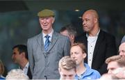 7 June 2015; Former Republic of Ireland Jack Charlton and former Republic of Ireland player Paul McGrath in attendance at the game. Three International Friendly, Republic of Ireland v England. Aviva Stadium, Lansdowne Road, Dublin. Photo by Sportsfile