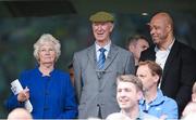 7 June 2015; Former Republic of Ireland Jack Charlton and his wife Pat alongside former Republic of Ireland player Paul McGrath in attendance at the game. Three International Friendly, Republic of Ireland v England. Aviva Stadium, Lansdowne Road, Dublin. Photo by Sportsfile