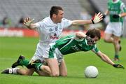 3 August 2008; John Doyle, Kildare, in action against Peter Sherry, Fermanagh. All-Ireland Senior Football Championship Qualifier, Round 3, Fermanagh v Kildare, Croke Park, Dublin. Picture credit: David Maher / SPORTSFILE