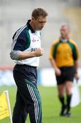 3 August 2008; Kildare manager Kieran McGeeney clinches his first at the final whistle. All-Ireland Senior Football Championship Qualifier, Round 3, Fermanagh v Kildare, Croke Park, Dublin. Picture credit: Oliver McVeigh / SPORTSFILE