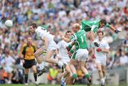 3 August 2008; Kevin O'Neill, Kildare, in action against Mark Little, Fermanagh. All-Ireland Senior Football Championship Qualifier, Round 3, Fermanagh v Kildare, Croke Park, Dublin. Picture credit: David Maher / SPORTSFILE