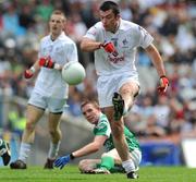 3 August 2008; Kildare's Padraig O'Neill shoots to score the first point of the match in the 25th minute. All-Ireland Senior Football Championship Qualifier, Round 3, Fermanagh v Kildare, Croke Park, Dublin. Picture credit: Brian Lawless / SPORTSFILE