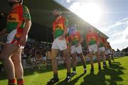 3 August 2008; The Carlow players make their way past the main stand during the parade. Christy Ring Cup Final, Westmeath v Carlow. O'Connor Park, Tullamore, Co. Offaly. Picture credit: Matt Browne / SPORTSFILE