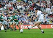 3 August 2008; Kildare's John Doyle shoots and misses from the penalty spot. All-Ireland Senior Football Championship Qualifier, Round 3, Fermanagh v Kildare, Croke Park, Dublin. Picture credit: Brian Lawless / SPORTSFILE