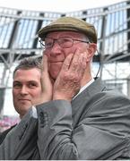 7 June 2015; Former Republic of Ireland manager Jack Charlton is introduced to the crowd before the game. Three International Friendly, Republic of Ireland v England. Aviva Stadium, Lansdowne Road, Dublin. Picture credit: David Maher / SPORTSFILE