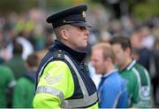 7 June 2015; A garda on patrol before the match. Three International Friendly, Republic of Ireland v England. Aviva Stadium, Lansdowne Road, Dublin. Picture credit: Cody Glenn / SPORTSFILE