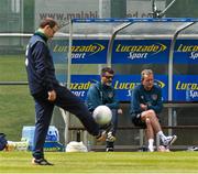 8 June 2015; Republic of Ireland assistant manager Roy Keane, center, with manager Martin O'Neill, left, and coach Steve Walford, during squad training. Gannon Park, Malahide, Co. Dublin. Picture credit: David Maher / SPORTSFILE