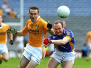 2 August 2008; Ciaran Close, Antrim, in action against, Paddy Dalton, Wicklow. Tommy Murphy Cup Final, Antrim v Wicklow, Croke Park, Dublin. Picture credit: Oliver McVeigh / SPORTSFILE