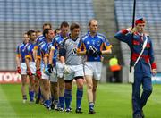 2 August 2008; The Wicklow team during the parade. Tommy Murphy Cup Final, Antrim v Wicklow, Croke Park, Dublin. Picture credit: Oliver McVeigh / SPORTSFILE