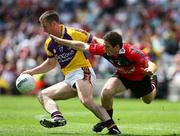 2 August 2008; Paddy Colfer, Wexford, in action against Aidan Carr, Down. All-Ireland Senior Football Championship Qualifier, Round 3, Down v Wexford, Croke Park, Dublin. Picture credit: Oliver McVeigh / SPORTSFILE