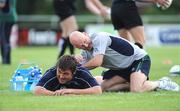 7 August 2008; Ireland's Tony Buckley receieves treatment during squad training. Presentation Brothers College Sports Grounds, Dennehy's Cross, Cork. Picture credit: Stephen McCarthy / SPORTSFILE